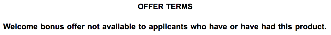 Welcome bonus terms