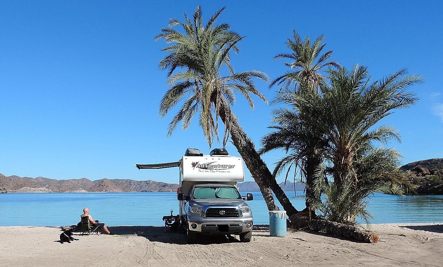 Camper on Beach